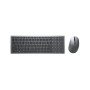 Tastiera e Mouse Dell 580-AIWM Nero Grigio Titanio Monocromatica QWERTY Qwerty US di Dell, Set tastiera e Mouse - Rif: S91439...