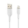 Cabo USB para Lightning Belkin CAA001BT0MWH Branco 15 cm (1 Unidade) de Belkin, Cabos Lightning - Ref: S9145600, Preço: 16,90...