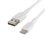 USB-C Cable to USB Belkin CAB001BT3MWH White 3 m (1 Unit) | Tienda24 - Global Online Shop Tienda24.eu