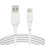 USB-C Cable to USB Belkin CAB001BT3MWH White 3 m (1 Unit) | Tienda24 - Global Online Shop Tienda24.eu