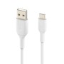 USB-C Cable to USB Belkin CAB001BT3MWH White 3 m (1 Unit) | Tienda24 - Global Online Shop Tienda24.eu