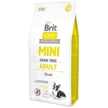 Nourriture Brit Care Mini Grain Free Adulte Agneau 7 kg de Brit, Sèche - Réf : S9148082, Prix : 46,49 €, Remise : %