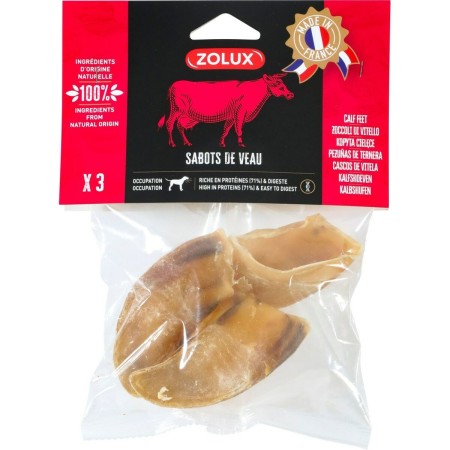 Jouet pour chien Zolux Calf hooves Viande de bœuf 90 g de Zolux, Biscuits, gâteaux et snacks - Réf : S9186467, Prix : 2,95 €,...