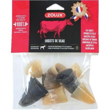 Dog chewing toy Zolux Calf hooves Beef 100 g by Zolux, Biscuits, cakes and snacks - Ref: S9186469, Price: 2,90 €, Discount: %