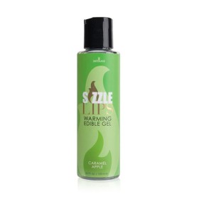 Gel de Aquecimento Comestível de Maça Caramelizada Sizzle Lips de 125 ml Sensuva 7310 125 ml de Sensuva, Batom - Ref: S940652...