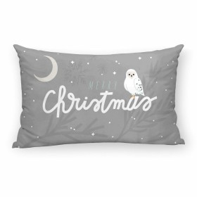 Fodera per cuscino Harry Potter Hogwarts Christmas Grigio Multicolore 30 x 50 cm di Harry Potter, Copricuscini e federe - Rif...