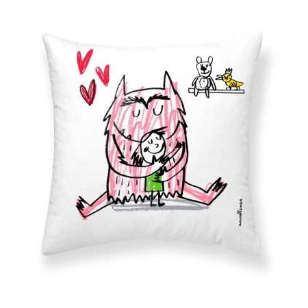 Cushion cover Decolores Amor en català Multicolour 50 x 50 cm Cotton Catalan by Decolores, Cushion Covers - Ref: S9813643, Pr...