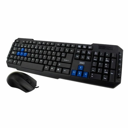 Teclado e Rato 3GO COMBODRILE2 Preto Qwerty espanhol Francês de 3GO, Packs de teclado e rato - Ref: S9900130, Preço: 12,00 €,...