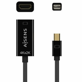 Adaptador Mini Display Port a HDMI Aisens A125-0643 Negro 15 cm de Aisens, Cables DisplayPort - Ref: S9900494, Precio: 9,16 €...