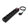 Power Socket - 5 sockets with Switch Aisens A154-0652 Black 1,4 m by Aisens, HDMI - Ref: S9901039, Price: 8,35 €, Discount: %