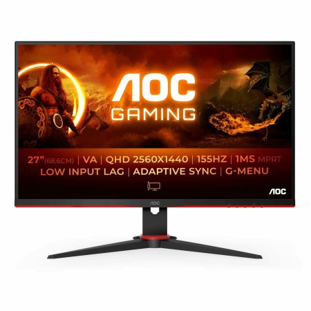 Monitor Gaming AOC Q27G2E/BK Quad HD de AOC, Monitores - Ref: S9901241, Precio: 204,02 €, Descuento: %