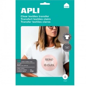 Printer Paper Apli 4128 10 Sheets White A4 Textile Apli - 1