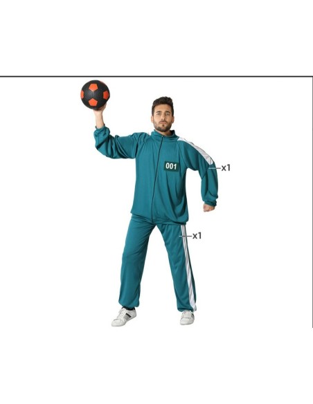 Costume for Adults Green Tracksuit | Tienda24 Tienda24.eu