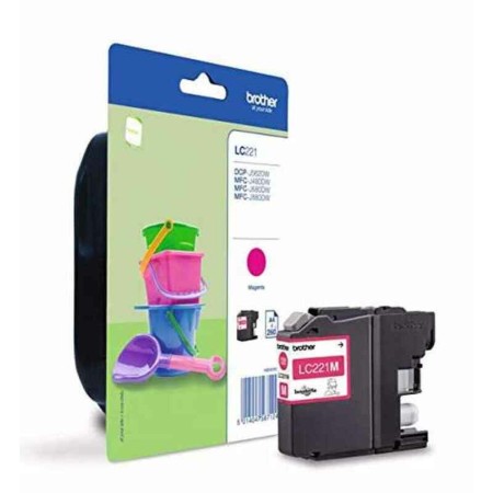 Cartuccia ad Inchiostro Originale Brother LC-221MBP Magenta di Brother, Toner e inchiostro per stampante - Rif: S9902180, Pre...