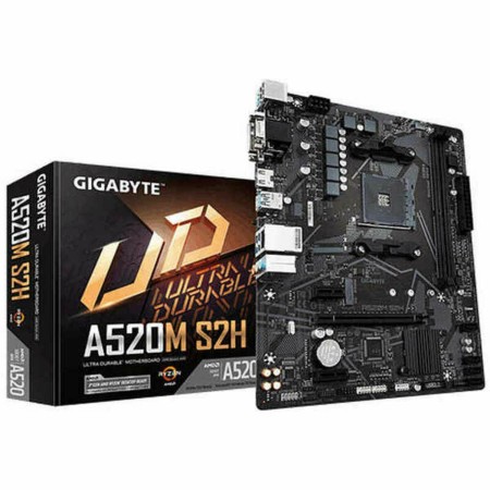 Motherboard Gigabyte A520M S2H mATX AM4  AMD AM4 AMD by Gigabyte, Base plates - Ref: S9903442, Price: 72,62 €, Discount: %