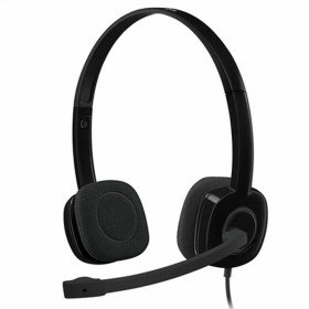 Headphones with Microphone Logitech 981-000589 Black by Logitech, PC Headsets - Ref: S9904582, Price: 22,01 €, Discount: %