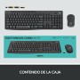 Tastiera e Mouse Wireless Logitech 920-009798 Nero Qwerty in Spagnolo QWERTY di Logitech, Set tastiera e Mouse - Rif: S990460...