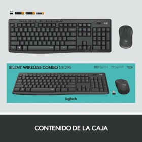 Clavier et souris sans fil Logitech 920-009798 Noir Espagnol Qwerty QWERTY de Logitech, Ensembles Clavier et Souris - Réf : S...