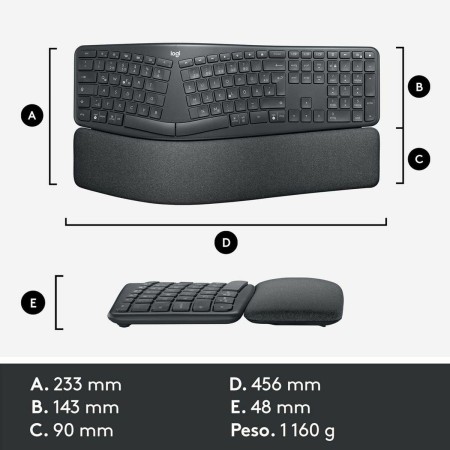 Keyboard Logitech 920-010105 Black Grey Graphite Spanish Qwerty by Logitech, Keyboards - Ref: S9904662, Price: 116,01 €, Disc...