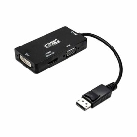 Adaptateur DisplayPort vers VGA/DVI/HDMI 3 en 1 NANOCABLE 10.16.3301-BK Noir de NANOCABLE, Câbles HDMI - Réf : S9904869, Prix...