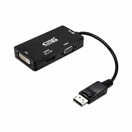 Adaptador DisplayPort para VGA/DVI/HDMI 3 en 1 NANOCABLE 10.16.3301-BK Preto de NANOCABLE, Cabos HDMI - Ref: S9904869, Preço:...