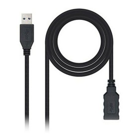 Cable USB 3.0 A a USB A NANOCABLE 10.01.0902BK 2 m Negro de NANOCABLE, Cables USB - Ref: S9904906, Precio: 4,22 €, Descuento: %