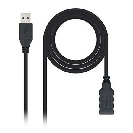 Cabo USB 3.0 A para USB A NANOCABLE 10.01.0902BK 2 m Preto de NANOCABLE, Cabos USB - Ref: S9904906, Preço: 4,22 €, Desconto: %