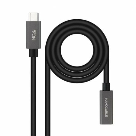 Verlängerungskabel mit USB-C NANOCABLE 10.01.4401-L150 Schwarz 1,5 m (1 Stück) von NANOCABLE, USB-Kabel - Ref: S9904945, Prei...