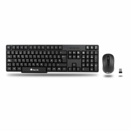 Tastatur mit Maus NGS NGS-KEYBOARD-0358 Schwarz QWERTY Qwerty US Wireless von NGS, Tastatur-Maus-Sets - Ref: S9905419, Preis:...