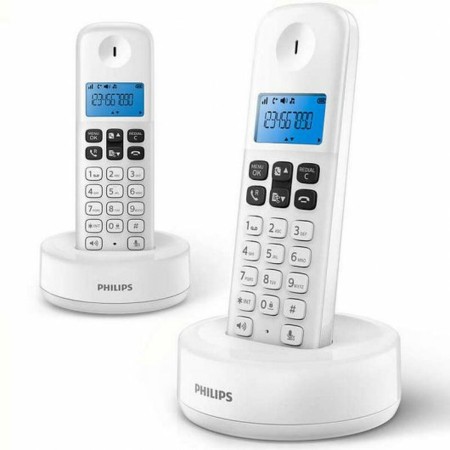 Wireless Phone Philips D1612W/34 Blue White Black by Philips, Analogue telephones - Ref: S9905898, Price: 49,08 €, Discount: %