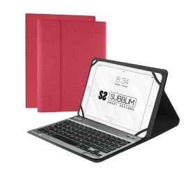 Funda para Tablet y Teclado Subblim SUB-KT2-BT0003 10,1" Rojo Qwerty Español QWERTY de Subblim, Teclados - Ref: S9906909, Pre...