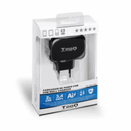 Chargeur mural TooQ TQWC-1S02 USB 17W Noir 17 W de TooQ, Chargeurs - Réf : S9907424, Prix : 7,20 €, Remise : %