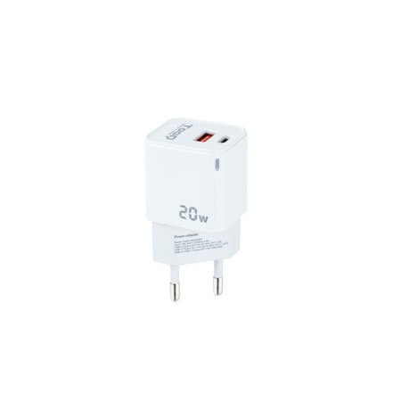 Cargador de Pared TooQ TQWC-QCPD20WT Blanco 20 W (1 unidad) de TooQ, Cargadores - Ref: S9907438, Precio: 6,63 €, Descuento: %