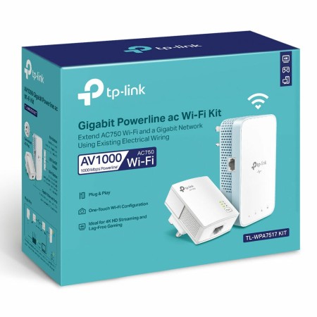 Stromleitung TP-Link TL-WPA7517 KIT von TP-Link, Powerline-Kommunikationsadapter - Ref: S9907770, Preis: 87,10 €, Rabatt: %