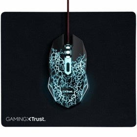 Souris Trust Gaming 24752 Noir Tapis de Trust, Souris - Réf : S9908073, Prix : 14,59 €, Remise : %