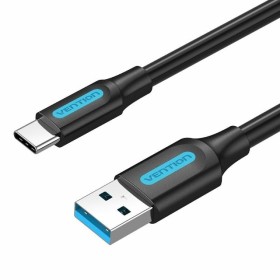 USB A to USB-C Cable Vention COZBG Black 1,5 m by Vention, USB Cables - Ref: S9908502, Price: 3,90 €, Discount: %