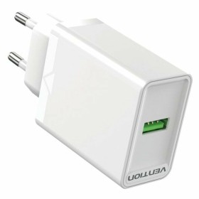 Wall Charger KSIX 2 USB 2.4A White | Tienda24 - Global Online Shop Tienda24.eu