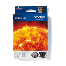 Cartouche d'encre originale Brother LC-980BK Noir (1 Unité) de Brother, Étiquettes adhésives et autocollants - Réf : S9913155...