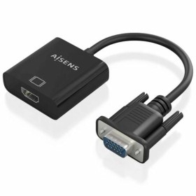 Adaptateur HDMI vers VGA Aisens A115-0873 20 cm Noir de Aisens, Câbles VGA - Réf : S9914169, Prix : 9,39 €, Remise : %