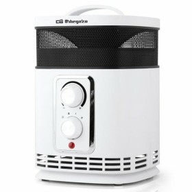 Calefactor Cerámico Portátil Orbegozo CR 6025 Blanco Negro/Blanco 1500 W de Orbegozo, Calefactores y radiadores halógenos - R...