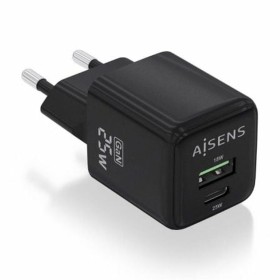 Caricabatterie da Parete Aisens ASCH-25W2P015-BK Nero 25 W di Aisens, Caricabatterie - Rif: S9914897, Prezzo: 8,35 €, Sconto: %