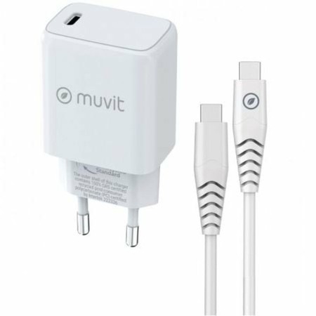 Cargador de Pared Muvit MCPAK0044 20 W Blanco | Tienda24 - Global Online Shop Tienda24.eu