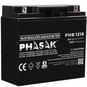 Battery for Uninterruptible Power Supply System UPS Phasak PHB 1218 12 V by Phasak, Replacement batteries for uninterrupted p...