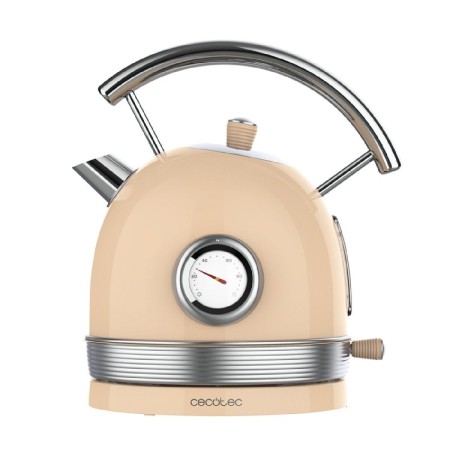 Bouilloire Cecotec Thermosense 420 Vintage Beige Acier inoxydable 2200 W 1,8 L de Cecotec, Bouilloires électriques - Réf : V1...