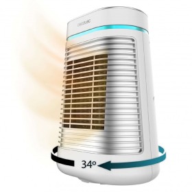 Calefactor Cerámico Oscilante Cecotec ReadyWarm 1550 Max Blanco 1500 W de Cecotec, Termoventiladores y calefactores cerámicos...