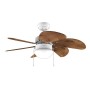 Ceiling Fan with Light Cecotec EnergySilence Aero 365 White Wood 50 W by Cecotec, Ceiling Fans with Lamp - Ref: V1709127, Pri...