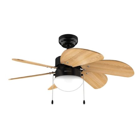 Ceiling Fan with Light Cecotec EnergySilence Aero 360 Black Wood 50 W by Cecotec, Ceiling Fans with Lamp - Ref: V1709128, Pri...