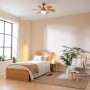 Ceiling Fan with Light Cecotec EnergySilence Aero 360 Golden Wood 50 W by Cecotec, Ceiling Fans with Lamp - Ref: V1709130, Pr...