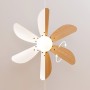 Ventilador de Teto com Luz Cecotec EnergySilence Aero 360 Dourado Madeira 50 W de Cecotec, Ventoinhas de teto com candeeiro -...