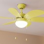 Ventilador de Teto com Luz Cecotec EnergySilence Aero 3600 Vision Full 50 W Amarelo de Cecotec, Ventoinhas de teto com candee...